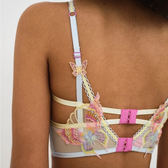 Pastel Papillon Longline Bra NWT - Picture 7 of 9